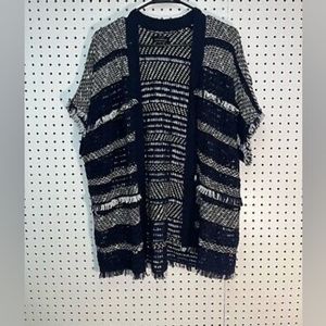 Lucky brand over sized knitted poncho sweater